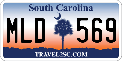 SC license plate MLD569