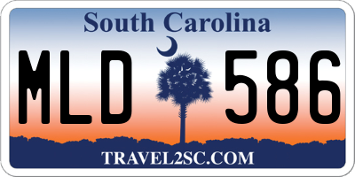SC license plate MLD586