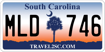 SC license plate MLD746
