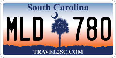 SC license plate MLD780