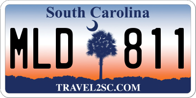 SC license plate MLD811