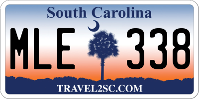 SC license plate MLE338