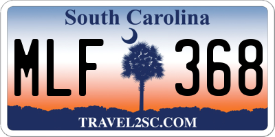 SC license plate MLF368