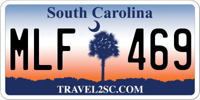SC license plate MLF469