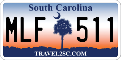 SC license plate MLF511