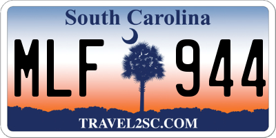 SC license plate MLF944