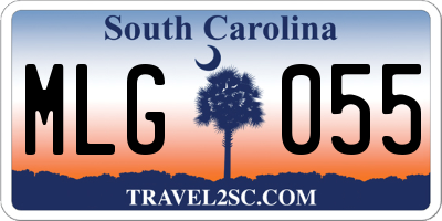 SC license plate MLG055