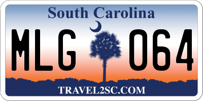 SC license plate MLG064