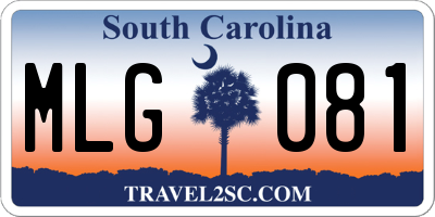 SC license plate MLG081