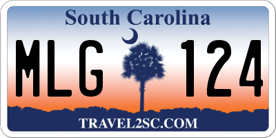 SC license plate MLG124
