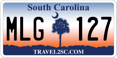 SC license plate MLG127