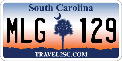 SC license plate MLG129