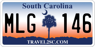 SC license plate MLG146