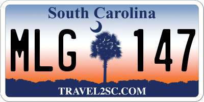 SC license plate MLG147