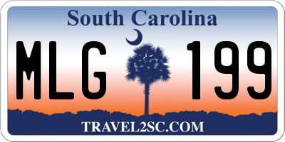 SC license plate MLG199