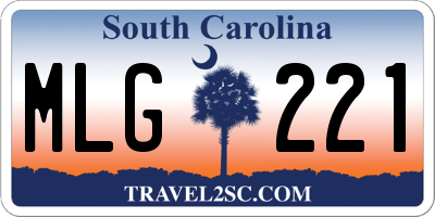 SC license plate MLG221