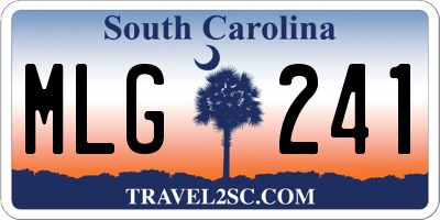 SC license plate MLG241