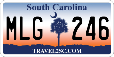SC license plate MLG246