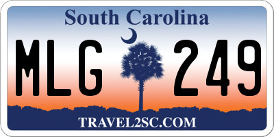 SC license plate MLG249