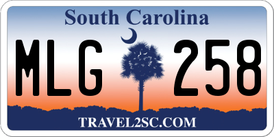 SC license plate MLG258