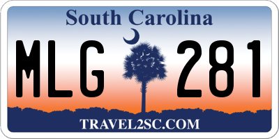 SC license plate MLG281
