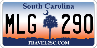 SC license plate MLG290