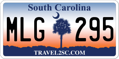 SC license plate MLG295