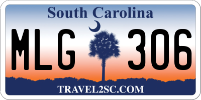 SC license plate MLG306
