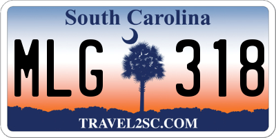 SC license plate MLG318