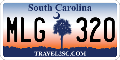 SC license plate MLG320