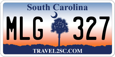 SC license plate MLG327