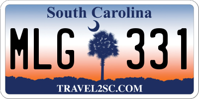 SC license plate MLG331