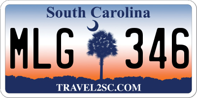 SC license plate MLG346