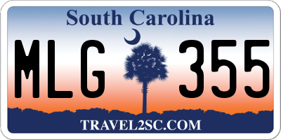 SC license plate MLG355