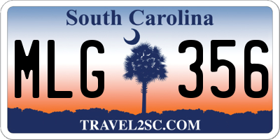 SC license plate MLG356