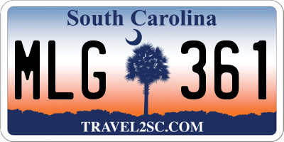 SC license plate MLG361