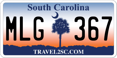SC license plate MLG367