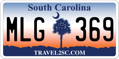 SC license plate MLG369