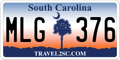 SC license plate MLG376