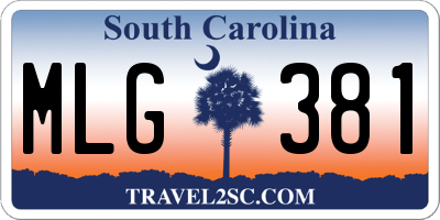 SC license plate MLG381