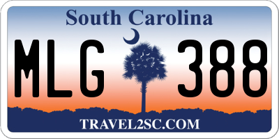 SC license plate MLG388