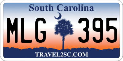 SC license plate MLG395