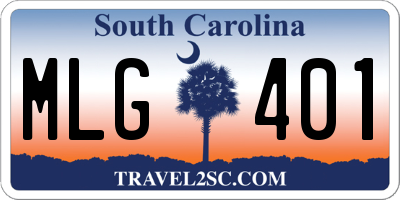 SC license plate MLG401