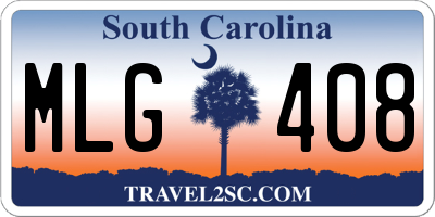 SC license plate MLG408