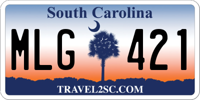 SC license plate MLG421