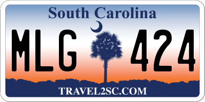 SC license plate MLG424