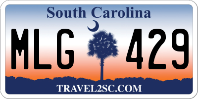 SC license plate MLG429