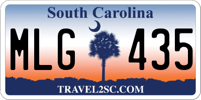 SC license plate MLG435