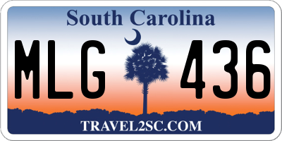 SC license plate MLG436