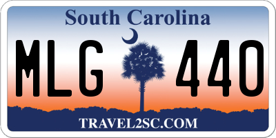 SC license plate MLG440